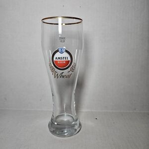 Amstel Amsterdam Bier Wheat Beer 0.5 L Tall Glass Clear German